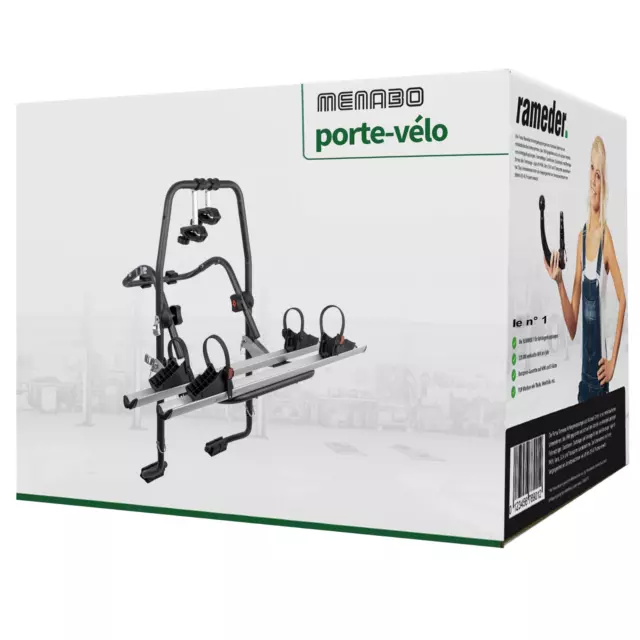 Porte-vélo fixation Menabo Stand Up 2 pour Skoda Fabia break 01.2015 - 2 vélos