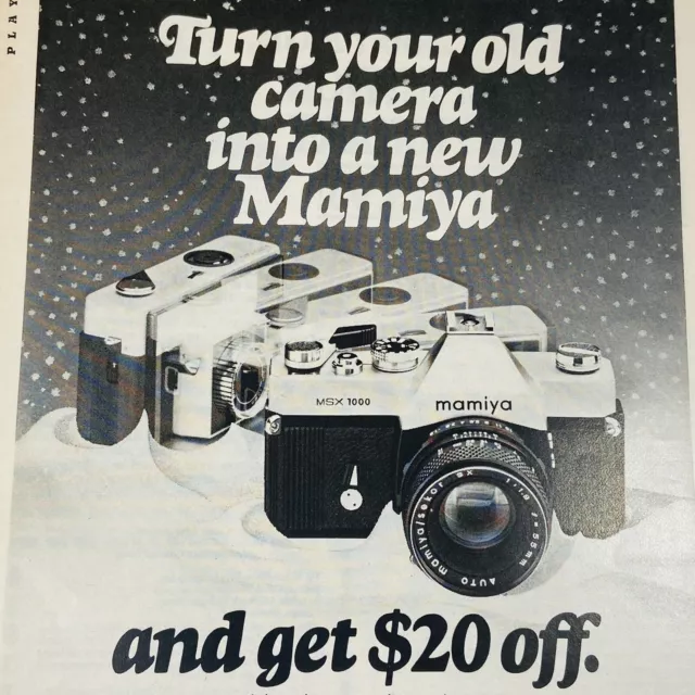 1976 Mamiya Camera Bell Howell Ad Advertising Advertisement Information Vintage