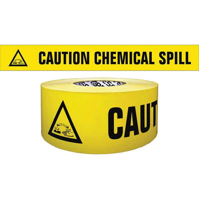 GRAINGER APPROVED B354Y340-200 Barricade Tape,Yellow/Black,500ft x 3 In