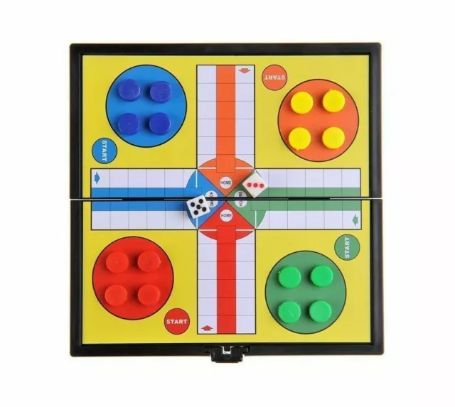 Large Ludo Board Games Family Kids Adults Fun Game Ludo Pawns Strong  Cardboard