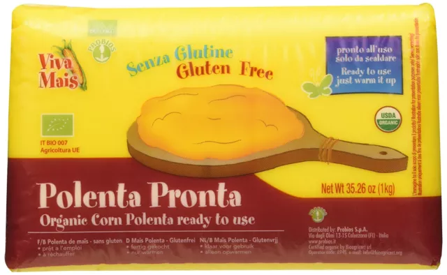 5x1 kg Probios Polenta senza glutine porridge di mais Express celiaci NUOVO MHD 07/3/24