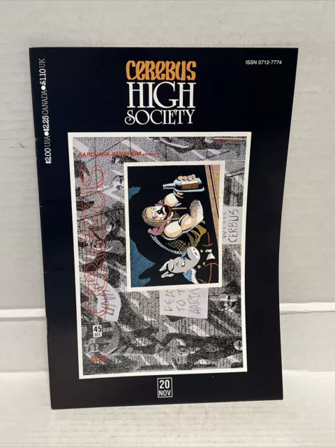 Cerebus High Society #20; Aardvark-Vanaheim | 45 Dave Sim