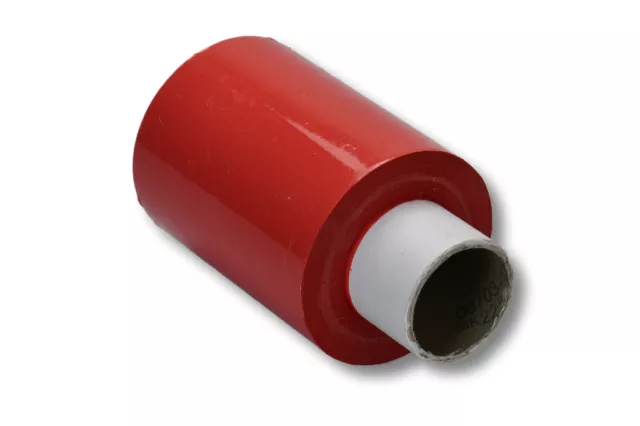 (EUR 0,03 / m) 1 Rolle Mini Stretchfolie / 100mm x 150m / 23my / Farbe: rot