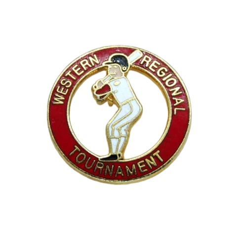 VINTAGE WESTERN REGIONAL Little League Baseball Tournament Red Lapel