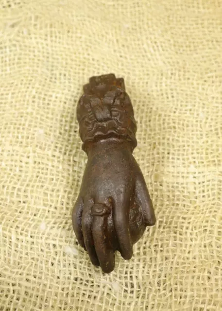Vintage Ornate Lady's Hand Door Knocker Heavyweight 19th Century, Rustic Knocker
