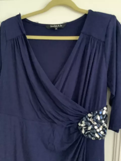 Navy Stretchy Dress Size 20