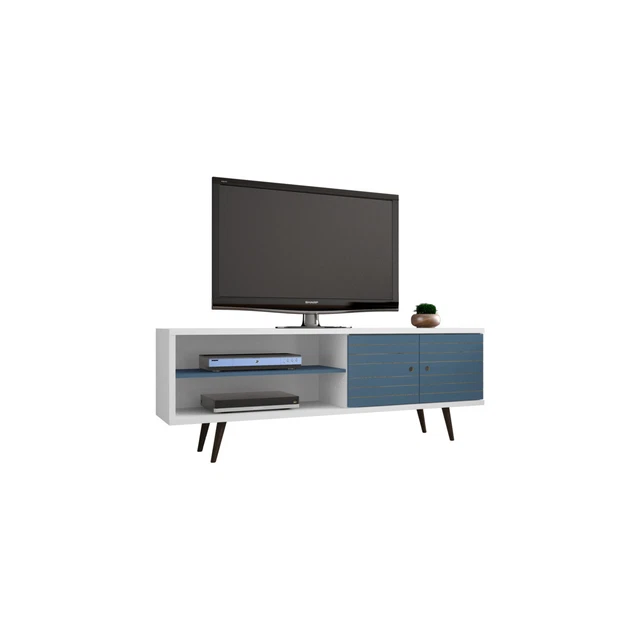 Manhattan Comfort Liberty 62.99" Mid Century - Modern TV St and with 3 Shelves