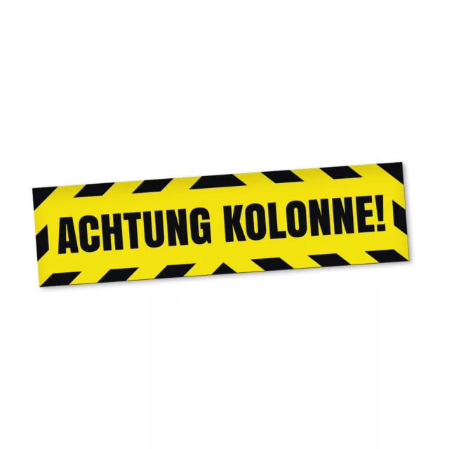 Achtung Kolonne Magnetschild Auto Kolonnenverkehr LKW Magnetfolie Geschenkidee