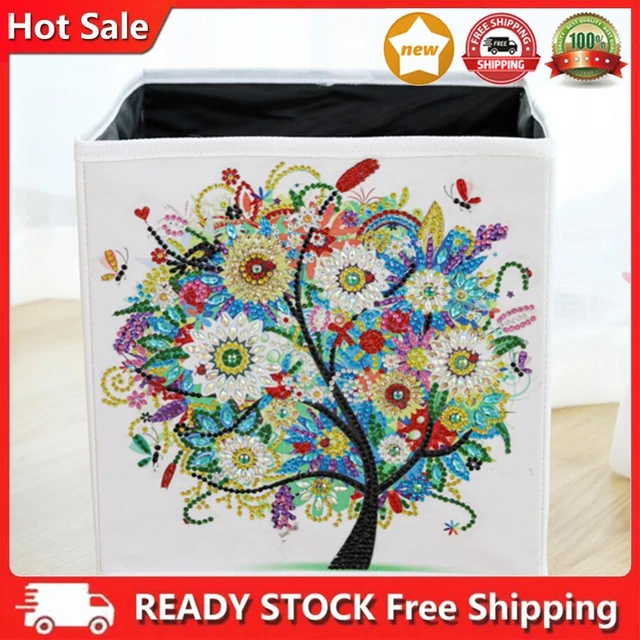 DIY Diamond Painting Foldable Storage Box Desktop Kids Toys Sundries Organizer