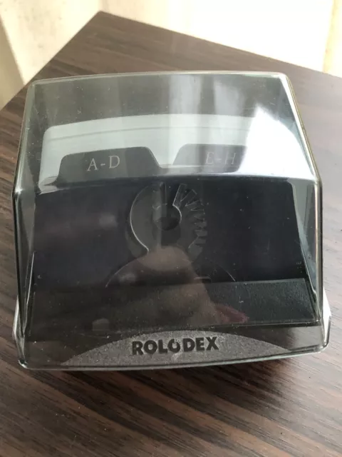 Vintage Rolodex  Phone Address Covered Card File With Blank Cards Never Used