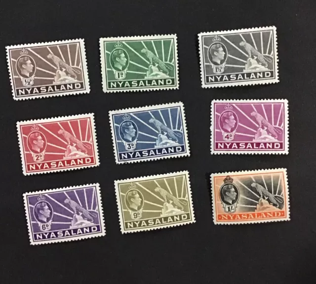 NYASALAND PROTECTORATE 1938-1944 F MH Sc# Between 54-62, Partial Set   (W46)￼