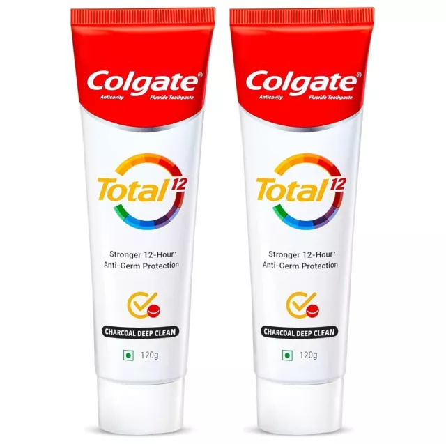 Colgate Total 240 g (120 g x 2, paquet de 2) Santé de la bouche entière,...