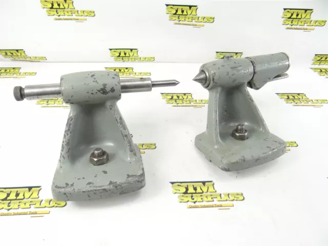 Pair Of Grinder Tail Stocks 4-1/2" Center Heights
