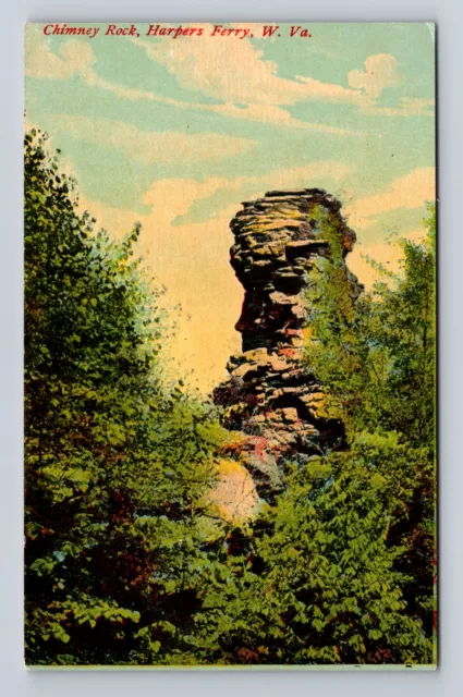 Harpers Ferry WV-West Virginia, Chimney Rock, Antique, Vintage Souvenir Postcard