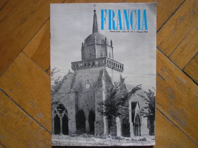 Francia Rivista N.1 1962 Ente Turismo Francese