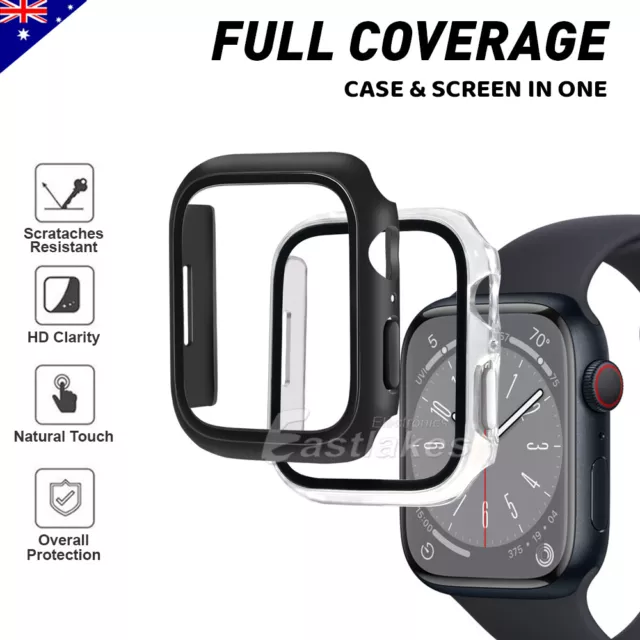 For Apple Watch Ultra 9 8 SE 7 6 5 4 40/44/41/45/49 Screen Protector Case