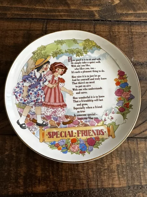 1995 Heirloom Editions by Paula "Special Friends" porcelain collectors plate