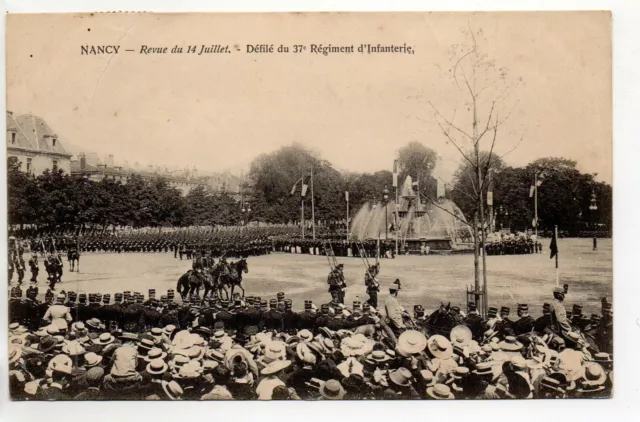 Theme MILITARY LIFE - BARRACKS CPA 54 - NANCY 14 July Carnot Infantry Place