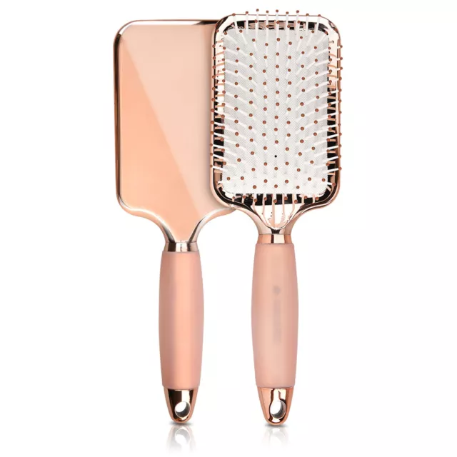 Brosse à Cheveux Plate à Picots pour Brushing Coiffure Cheveux Courts et Longs