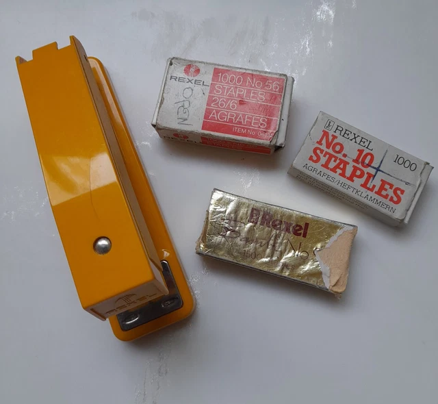 Rexel Stapler With Various Sized Rexel Staples Made In Great Britain.