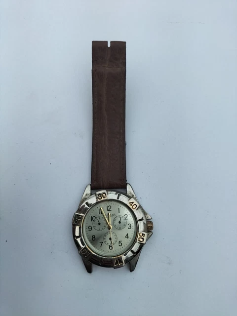 Montre Vintage JAZ Quartz - Homme - Cadran Blanc, Style Classique, Automatique