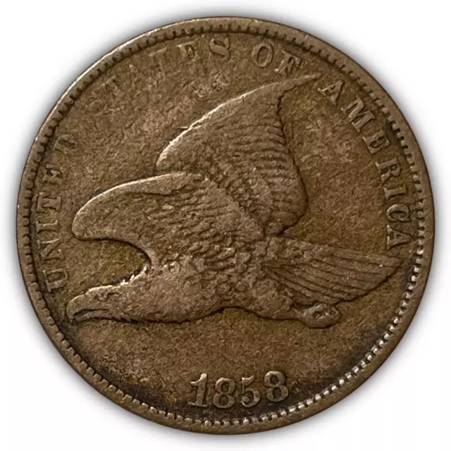 1858 SL Small Letters Flying Eagle Cent Extremely Fine XF Coin #6896