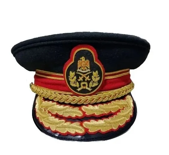 Replica Colonel Gaddafi Military Army General Officer Parade Dress Visor Hat Cap