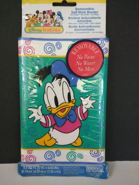 Disney Babies Self Stick Border Wall Paper Removable 5 yds  4.57m  NWT  15 feet