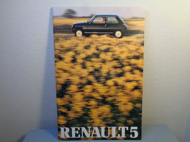 Vintage Renault 5 Sales Brochure / Catalog Mint Condition