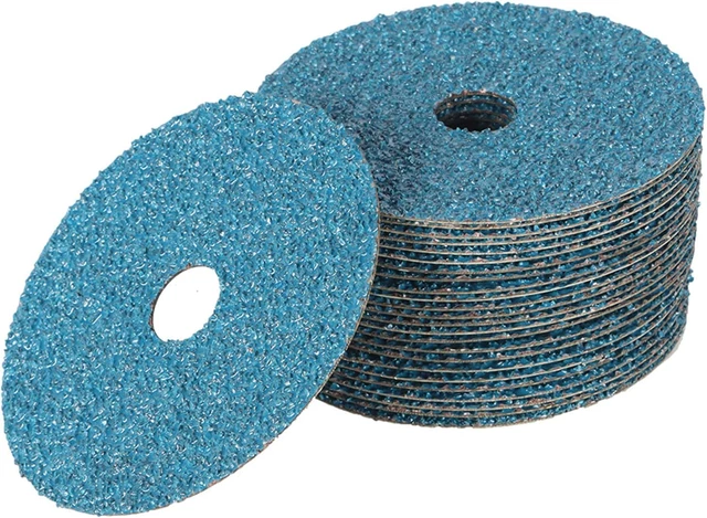 Findmall Abrasives 25Pcs Fiber Disc 5 Inch Zirconia Resin Fiber Grinding and San