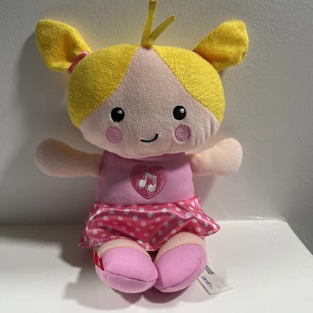 Fisher Price Plush Sweet & Silly Interactive Baby Doll Stuffed Animal 10" 2