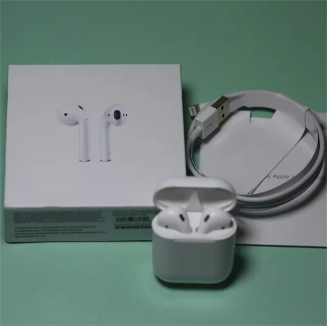 Apple Airpods 2nd Generation Bluetooth Earbuds Earphone +Charging Case White US