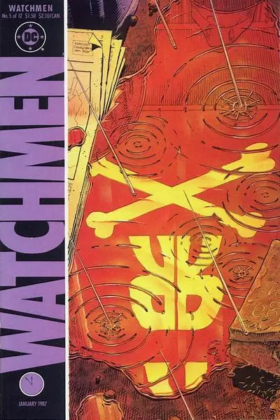 Watchmen #5   :DC Comic Book 1987 VF+/NM