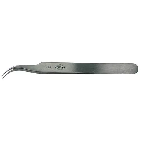 Erem 7Sa Tweezer,Fine Tip,Curved,Swiss