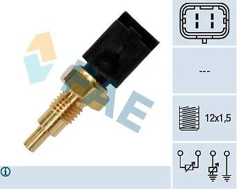33800 FAE Sensor, coolant temperature 3/8 Gas 19 h con