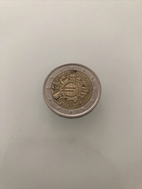Très rare Pièce  de 2 euros neuve république Française 2002-2012