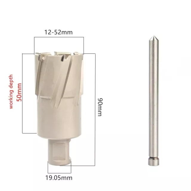 12-100mm TCT Annular Hole Cutters Fit Rotabroach Magnetic Drilling  50mm Depth