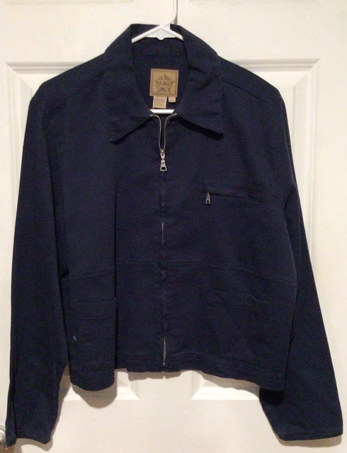 A.M.I ~ Women's Navy Blue Corduroy Button Jacket ~ Size XL NWT