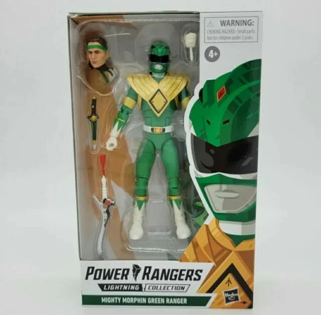 Hasbro E8966 Power Rangers Lightning Green Ranger 7 inch Action Figure Tommy New