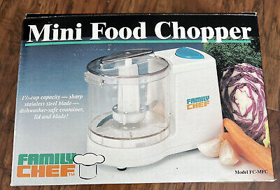Mini helicóptero de alimentos Family Chef NUEVO 1 1/2 taza pies de goma apto para lavavajillas
