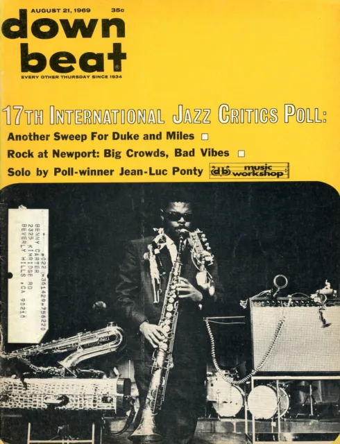 Down Beat jazz magazine August 21, 1969 - Roland Kirk cover