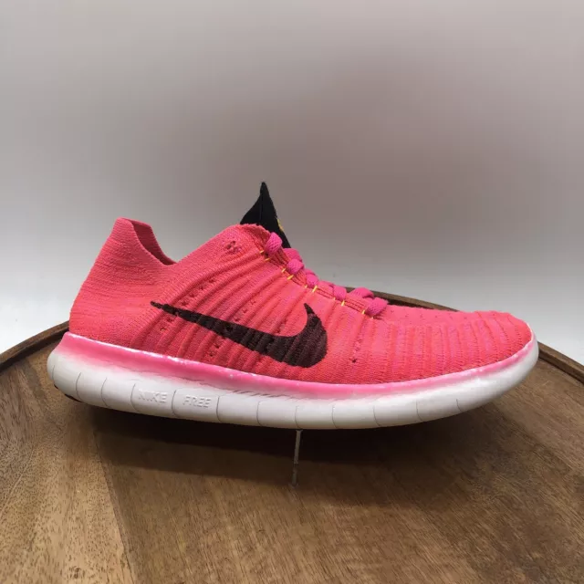 Nike Shoes Womens 6.5 Free RN Motion Flyknit Running Sneakers Pink 831070-600