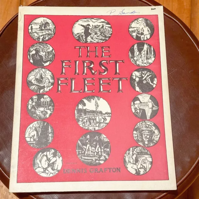 THE FIRST FLEET Australian Children's Pictorial Studies comic vintage '50s