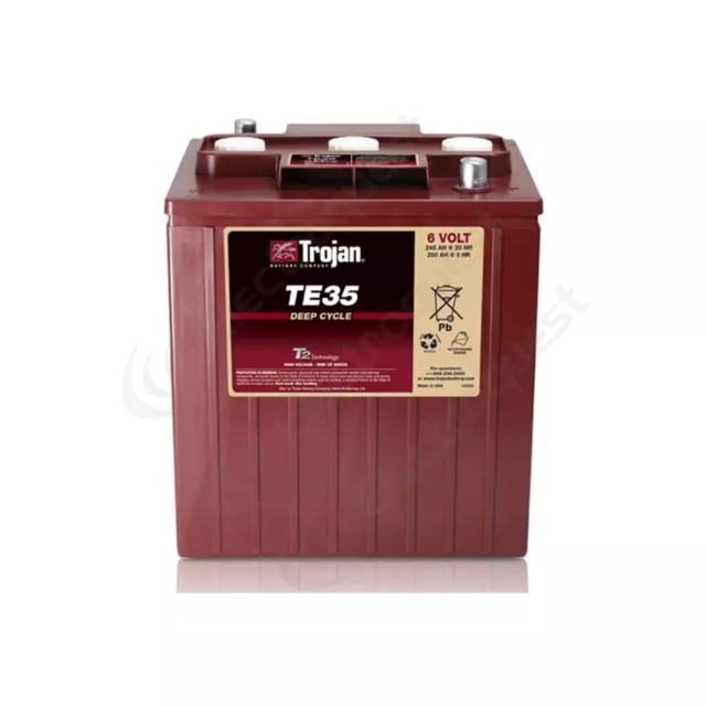 4 X 6V 245Ah Multi Purpose, Flooded Deep-Cycle Batteries, Trojan TE35