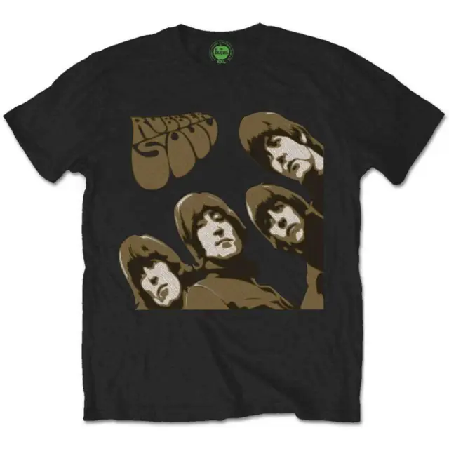 The Beatles Rubber Soul Album Cover John Lennon Autorisé T-shirt Hommes