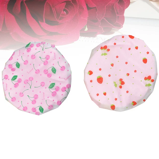 2 Pcs Bonnets De Bain Accessoires Douche Chapeau Cosmétique Manquer