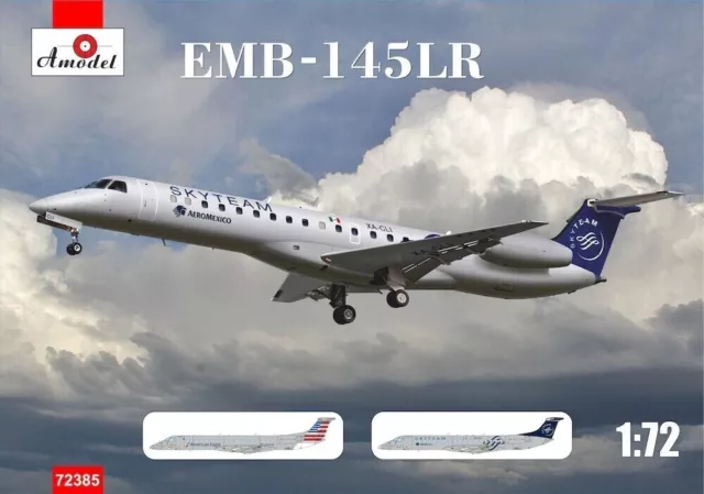 Embraer EMB-145LR Brazilian Aircraft 1/72  Scale Plastic Model Kit AMO 72385