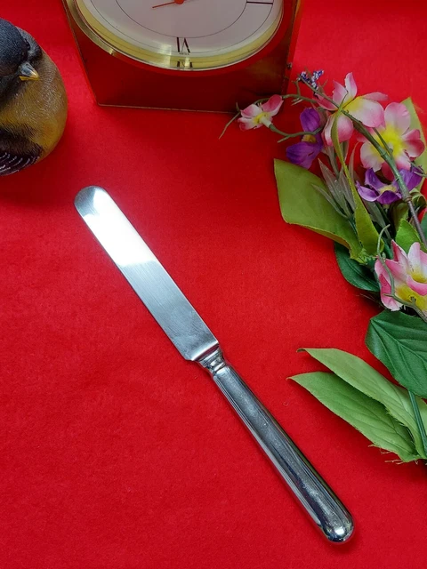 Calderoni Borromeo 18/10 Stainless Blunt Hollow Handle Knife Flatware Italy Calderoni Borromeo 18/10 Stainless Blunt Hollow Handle Knife Flatware Italy