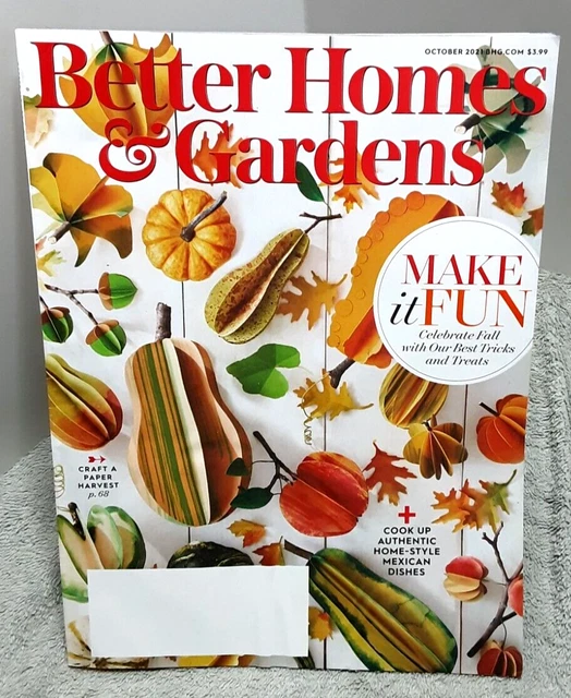 Better Homes And Gardens Magazine October 2021 Best Tricks Treats Mexican Dishes