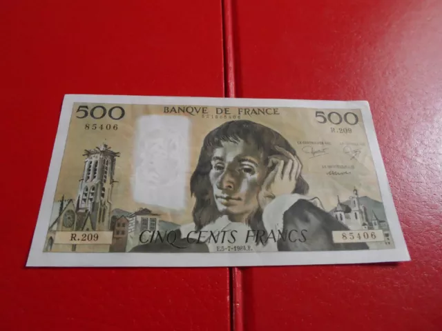 France: 500 francs pascal 1984 r.209 sup